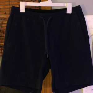 Lululemon Bowline Seersucker Shorts Navy Blue